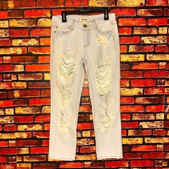 5 for $25🔥Size 0 Distressed Mudd Skinny Jeans - Picture 1 of 7